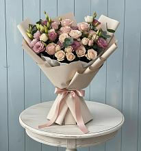 Букет цветов из:  Розы и Лизиантусы #REPLACE_PRED# Мельчевке