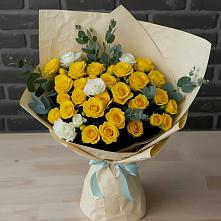 Букет цветов из:  Розы #REPLACE_PRED# Мельчевке