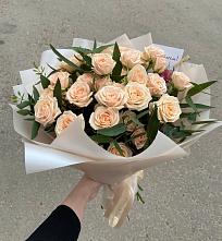Букет Кремовые розы Латте в Мельчевке