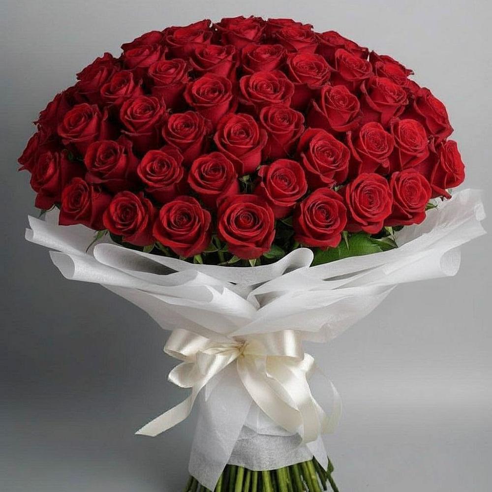 Букет 101 Красная роза Блэк Мэджик в Мельчевке