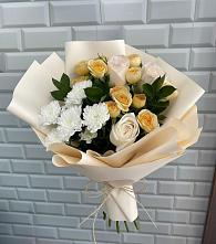 Букет цветов из:  Розы и Хризантемы в Мельчевке
