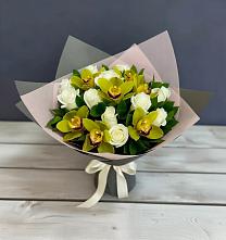 Букет цветов из:  Орхидеи и Розы в Мельчевке