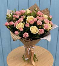 Букет цветов из:  Розы #REPLACE_PRED# Мельчевке