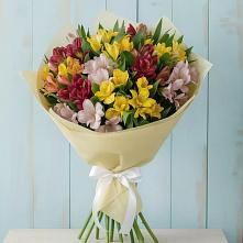 Букет цветов из:  Альстромерии #REPLACE_PRED# Мельчевке