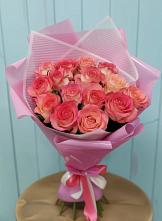 Букет 15 Розовых роз Равель в Мельчевке